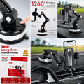 Car Phone Holder Mount Dashboard Windshield Universal 360 Degree GPS Desk Table Cell Mobile Phone Holder Stand